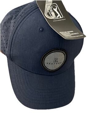 NEW PGA Pro Series Golf Hat Baseball Cap Solid Navy Blue Tour Championships NWT
